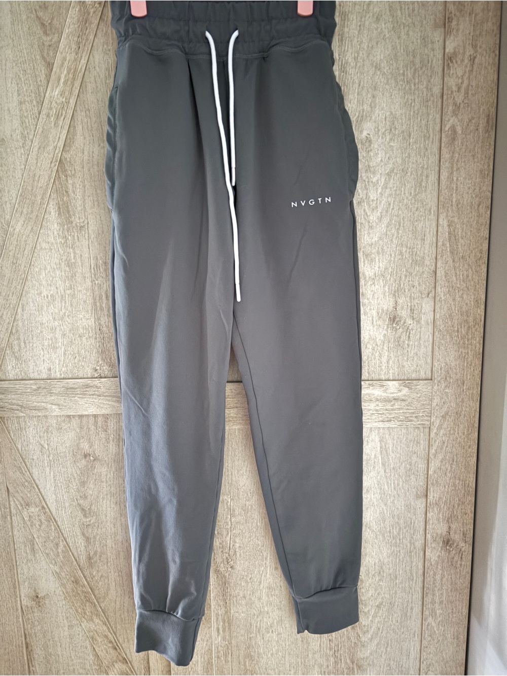 NVGTN Gray High Waist Joggers | Small